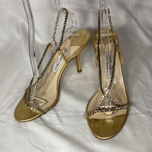 Jimmy Choo Rhinestone Heels, Size 39.5
